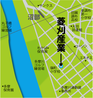 菱刈産業　所在地マップ